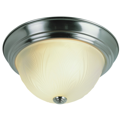 Trans Globe Lighting 58802 BN 2 Light Flush-mount in Brushed Nickel